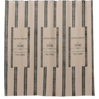 Pappy French Grain Sack Dk SHOWIN CURTAIN Duschvorhang