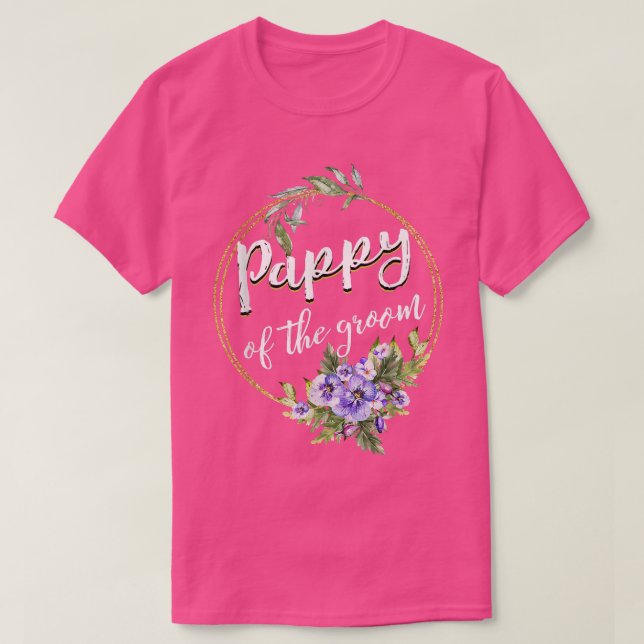 Pappy of the Groom Wedding Bachelor Party Pappy Ma T-Shirt (Design vorne)