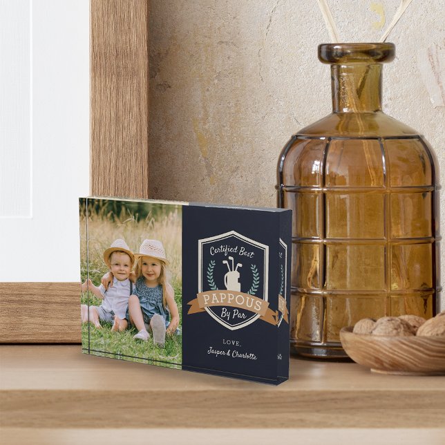 Pappy Par | Golf Opa Fotoblock (Von Creator hochgeladen)