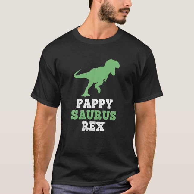 Pappy-Saurus Rex Funny Dinosaur Geschenk Pappysaur T-Shirt (Vorderseite)