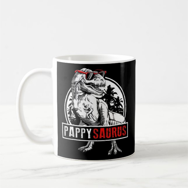 Pappy Saurus T Rex Dinosaurier Pappy Saurus Father Kaffeetasse (Links)