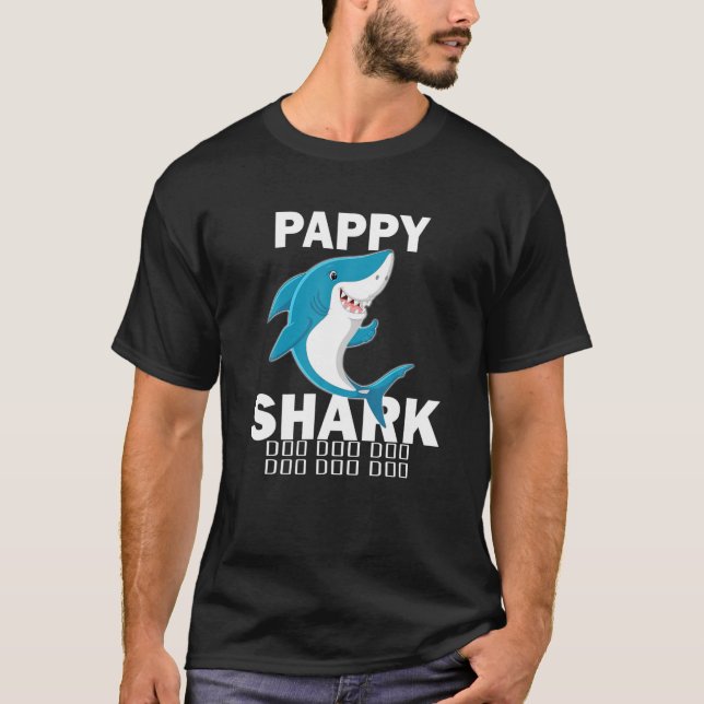 Pappy Shark Shirt Vathers Day Geschenk Idee für Pa (Vorderseite)