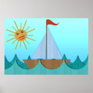 Pappyacht-Plakat Poster