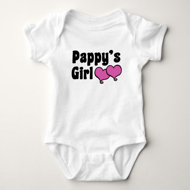Pappy's Girl Baby Strampler (Vorderseite)