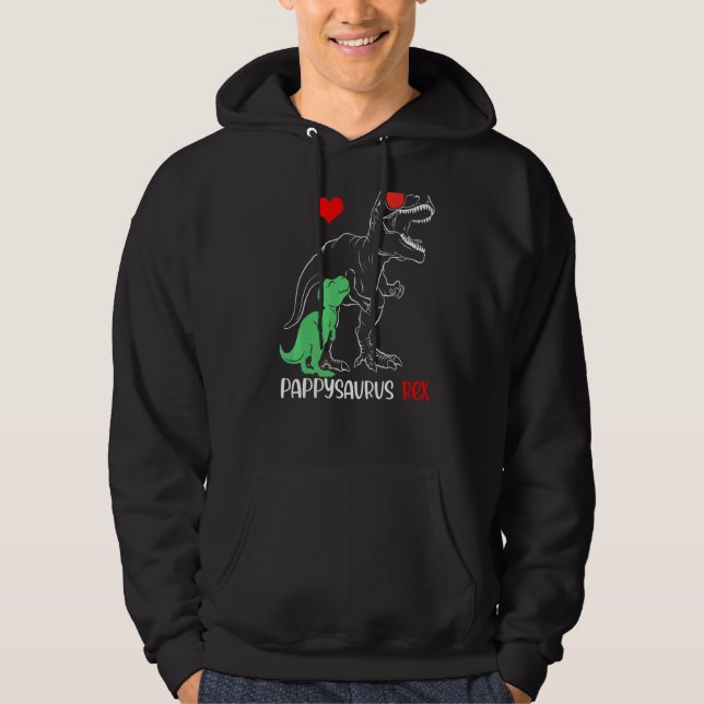 Pappysaurus Daddy Rex Autismus Sensibilisierungsst Hoodie (Vorderseite)