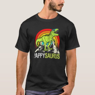 Pappysaurus Fun Dinosaur Pappy Saurus Familienmatt T-Shirt