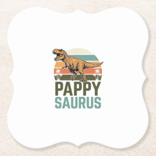 Pappysaurus Lustiges Dinosaurier Vintage Sonnenunt Untersetzer