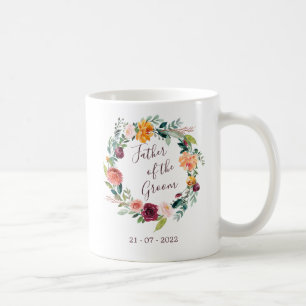 Paprika Bourgogne père floral de la Mug de la cha