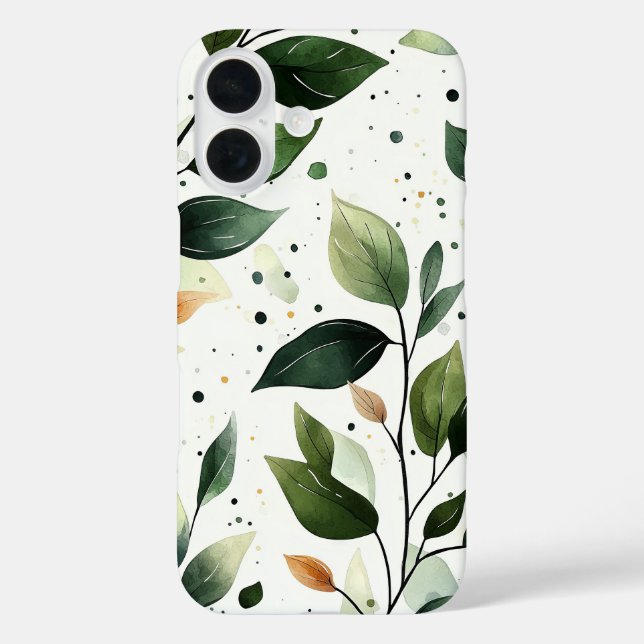 Paprika Leafflow iPhone 16 Hülle (Rückseite)