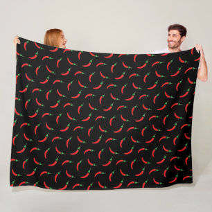 Paprika-Peperonikunst Fleecedecke