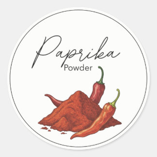 Paprika Runder Aufkleber
