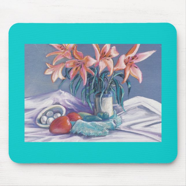 Paprika und Lilien Mousepad (Vorne)