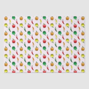 Paprika und süße lange Paprika Seidenpapier