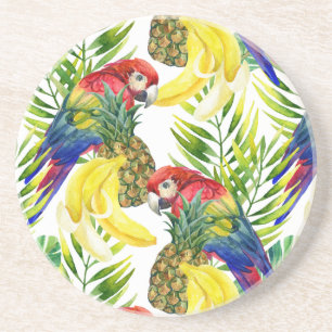 Paprika und tropische Früchte Getränkeuntersetzer