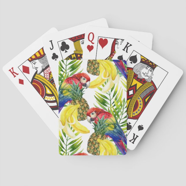 Paprika und tropisches Obst Spielkarten (Rückseite)
