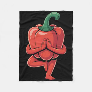 Paprika Yoga  Fleecedecke