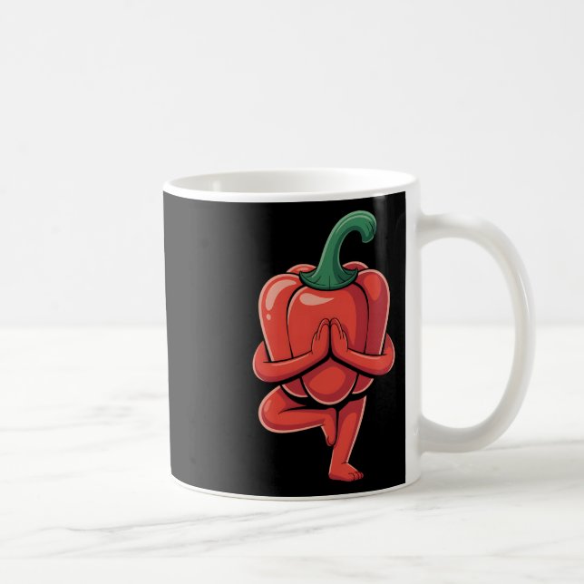 Paprika-Yoga  Kaffeetasse (Rechts)