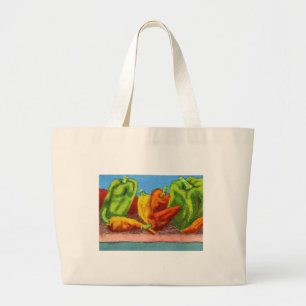 "Paprikaschoten #1" Veggie Design Tote Bag Jumbo Stoffbeutel