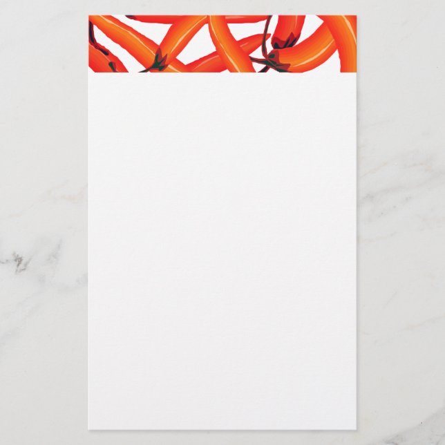 Paprikaschoten Briefpapier (Vorderseite)