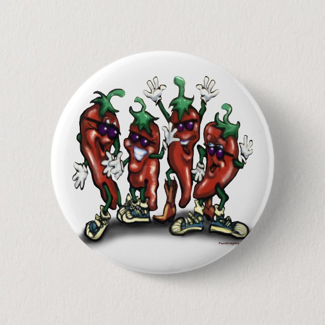 Paprikaschoten Button (Vorderseite)