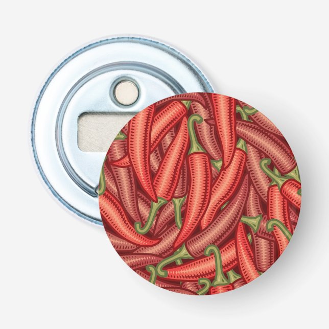 Paprikaschoten des Chilis Flaschenöffner (Vorderseite)