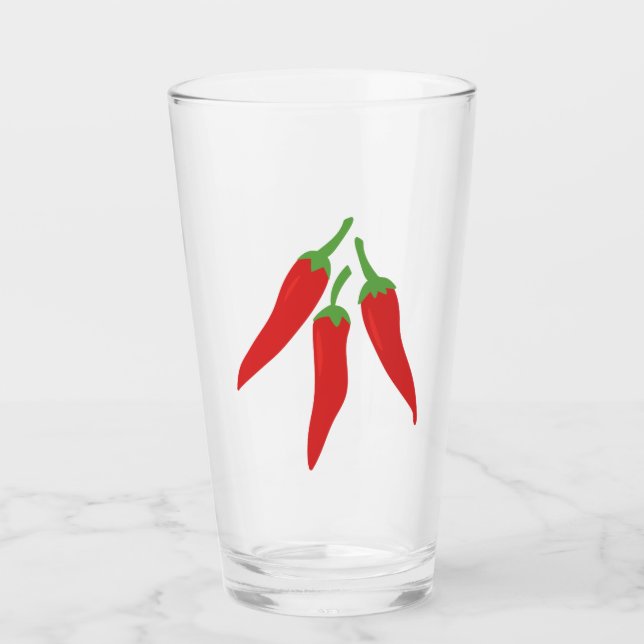 Paprikaschoten des Chilis Glas (Vorderseite)