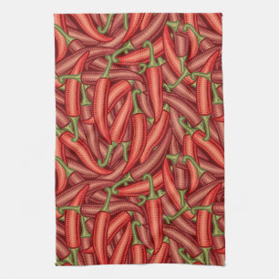 Paprikaschoten des Chilis Handtuch