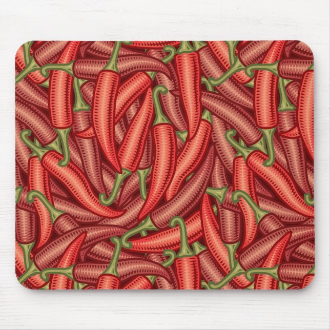 Paprikaschoten des Chilis Mousepad (Vorne)
