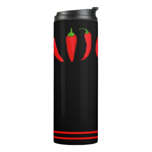 Paprikaschoten des roten Chilis Thermosbecher (Nach links gedreht)