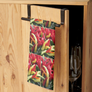 Paprikaschoten für Hot Chili - Design 2 - Küchen Geschirrtuch