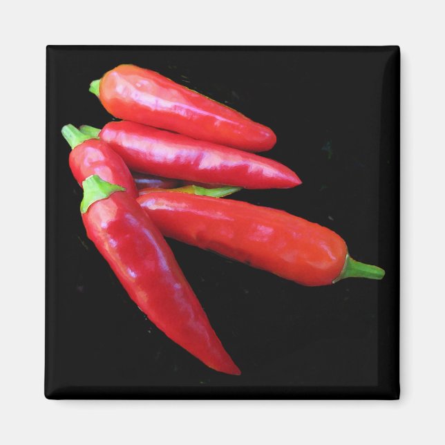Paprikaschoten für Hot Chili Magnet (Vorne)