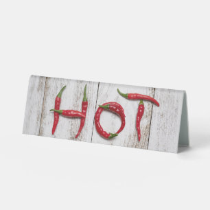 Paprikaschoten für Hot Chili Tischaufsteller