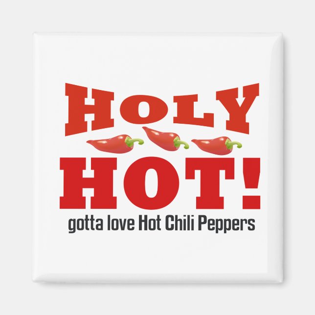 Paprikaschoten mit heißem Chili Magnet (Vorne)