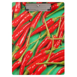 Paprikaschoten mit rotem Chili Klemmbrett