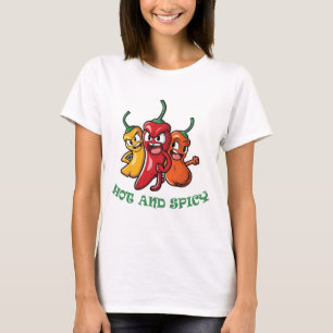 Paprikaschoten mit scharfen Chilis T-Shirt