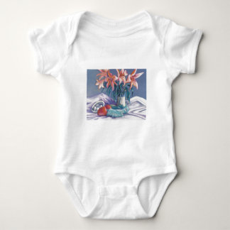 Paprikaschoten und Lilien Baby Strampler