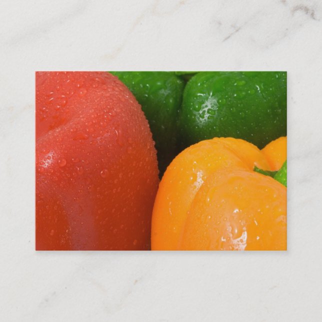 Paprikaschoten! Visitenkarte (Vorderseite)