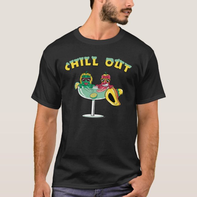 Paprikaschoten zum niedlichen Chili in Margarita C T-Shirt (Vorderseite)