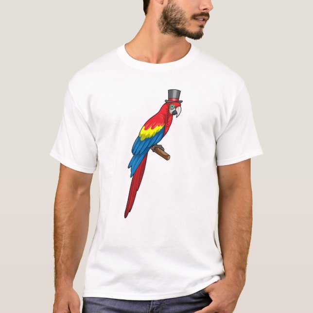 Paprot als Gentleman mit Hut T-Shirt (Vorderseite)