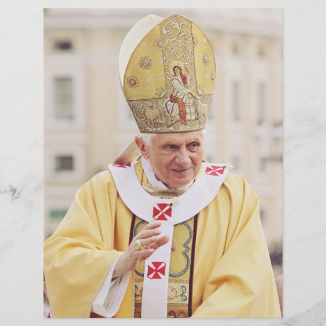Papst Benedict XVI Flyer (Vorne)