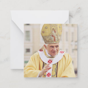 Papst Benedict XVI Mitteilungskarte