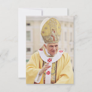 Papst Benedikt XVI. Heilige Karte