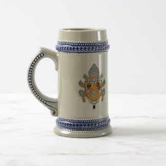 Papst Benedikt XVI Stein - Wappen 001 Bierglas