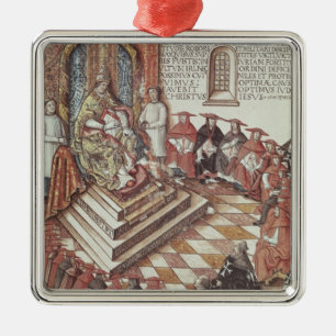 Papst Clement VII Silbernes Ornament