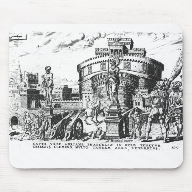 Papst Clement VII wird von Charles V belagert Mousepad (Vorne)