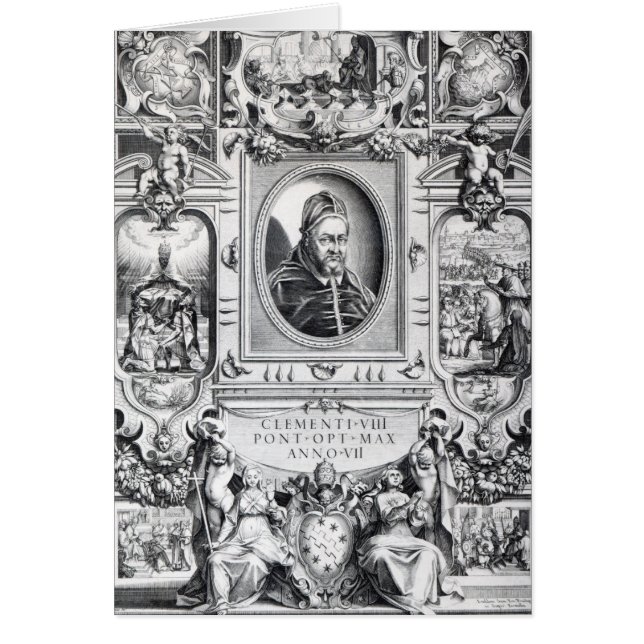 Papst Clement VIII, umgeben (Vorne)