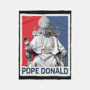 Papst Donald Pope Trump Papst Donald Trump Polimp Fleecedecke