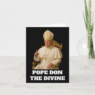 Papst Donald Trump Das Göttliche Karte
