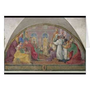 Papst Eugene IV das Kloster von San Mrz widmend