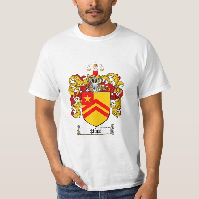 Papst Familienwappen - Papst Wappen T-Shirt (Vorderseite)